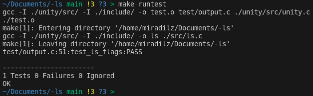 Output of updated make runtest